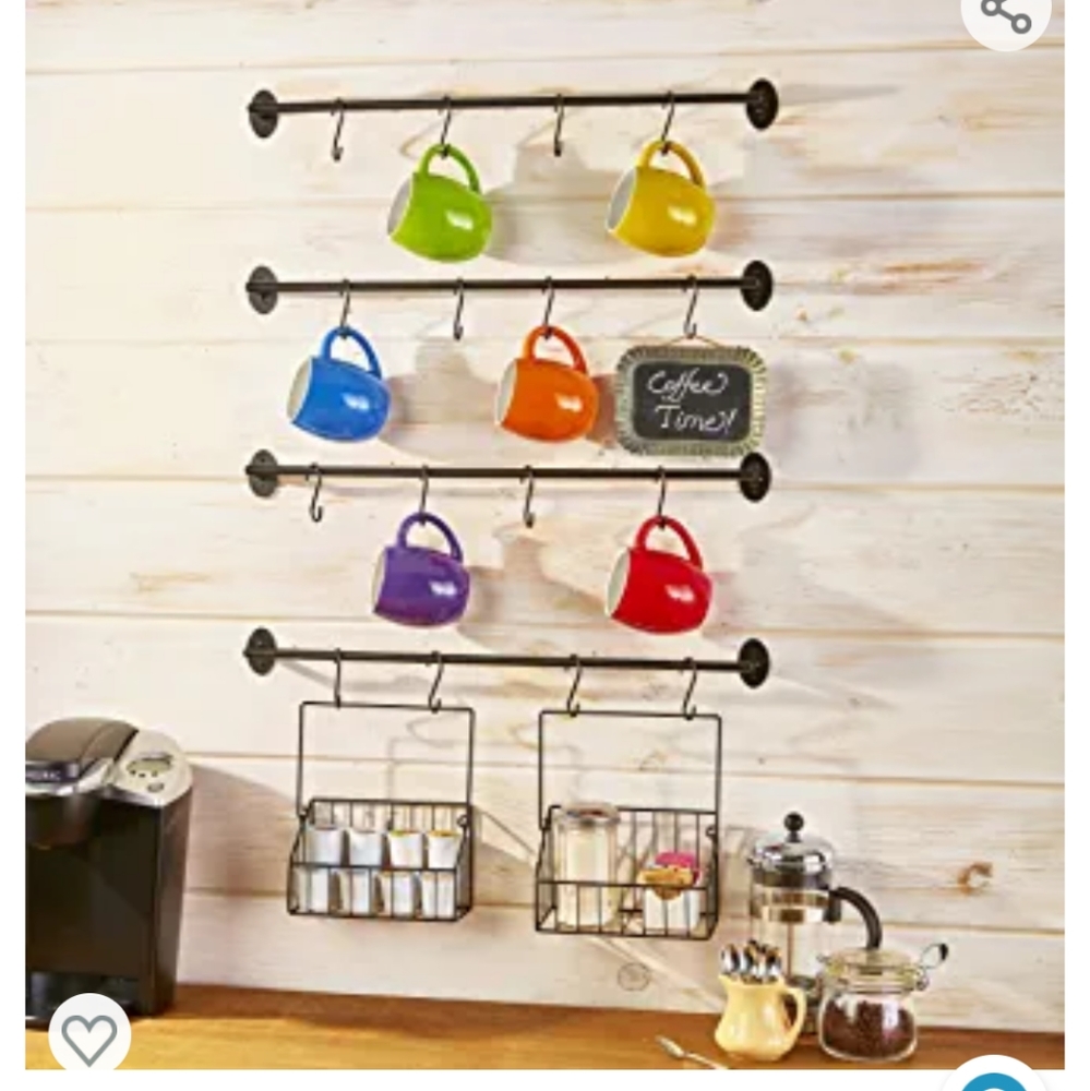 6pc Kitchen Wall Coffee-Tea Set